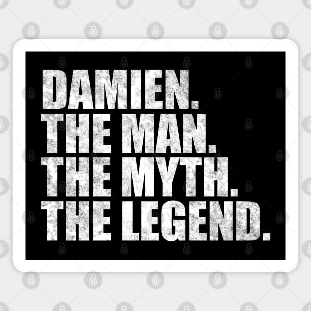 Damien Legend Damien Name Damien given name Magnet by TeeLogic